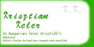 krisztian keler business card